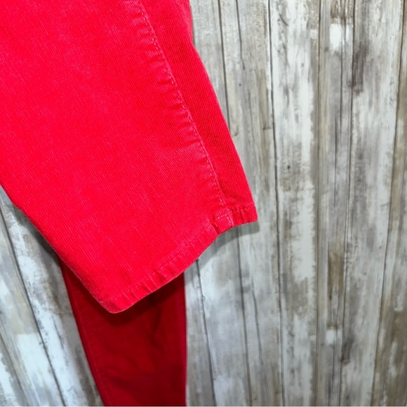 Loft Red Corduroy High Waist Skinny - Picture 4 of 7